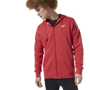 Reebok Classic International Graphic Kapuzenpullover Herren - Rot/Weiß - DE 618-NIU